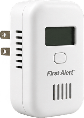 Plug-in carbon monoxide alarm